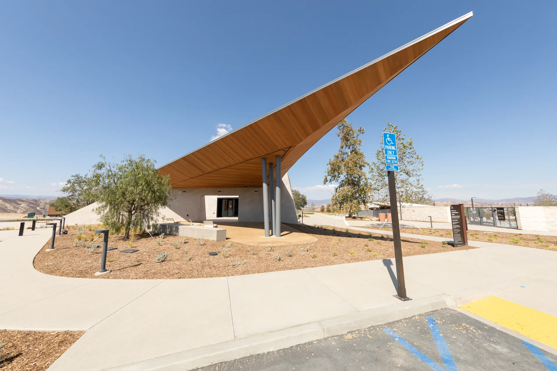 Architectural photograph from the confluence park santa clarita project