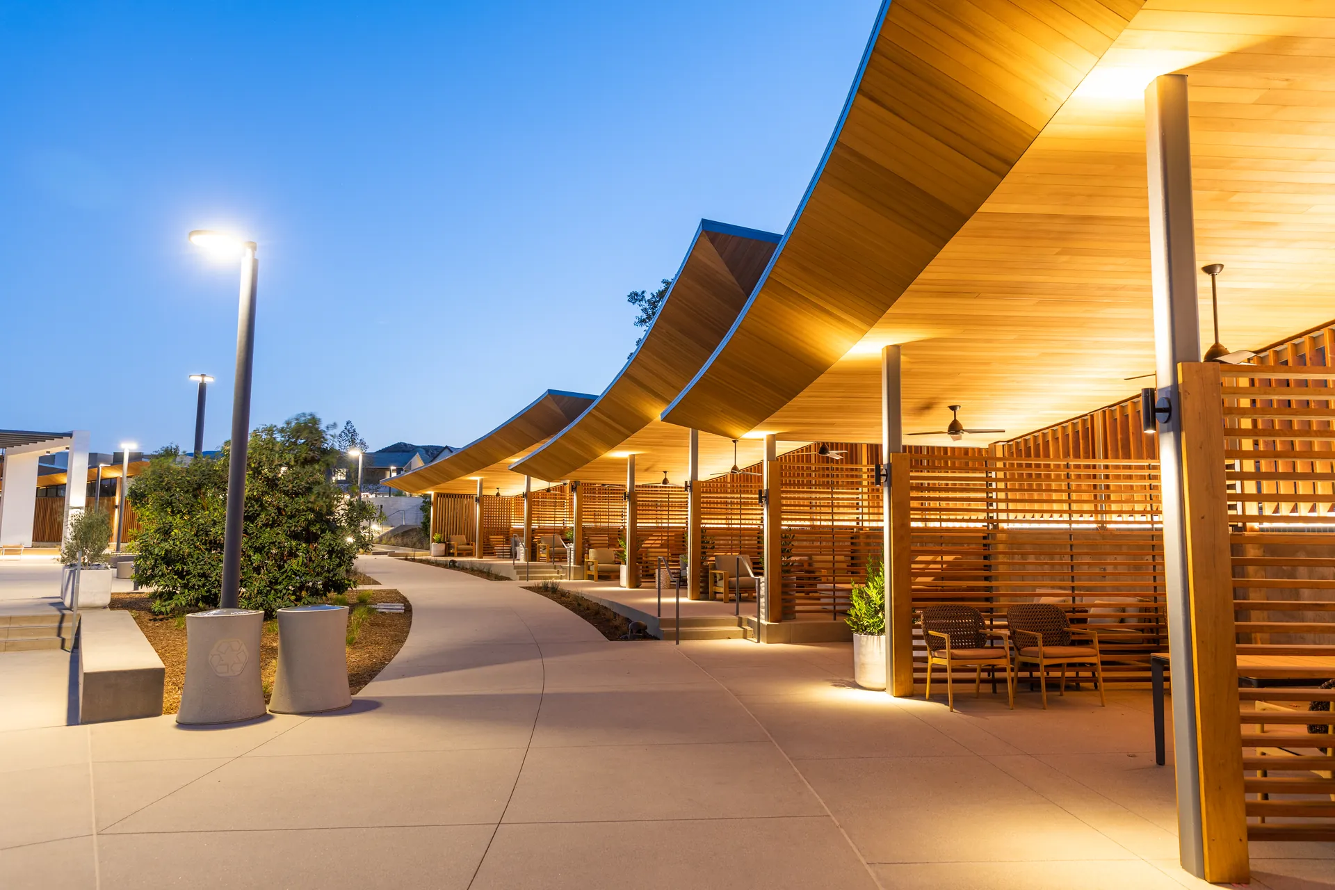 Architectural photograph from the confluence park santa clarita project