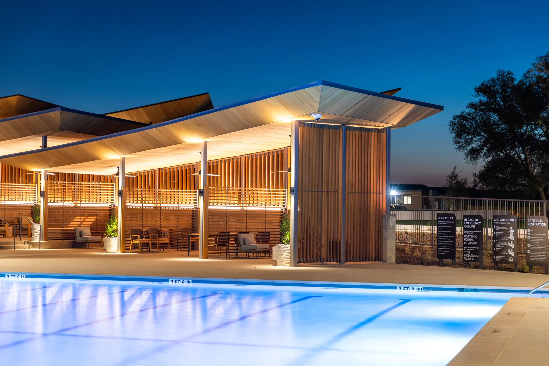 Architectural photograph from the confluence park santa clarita project