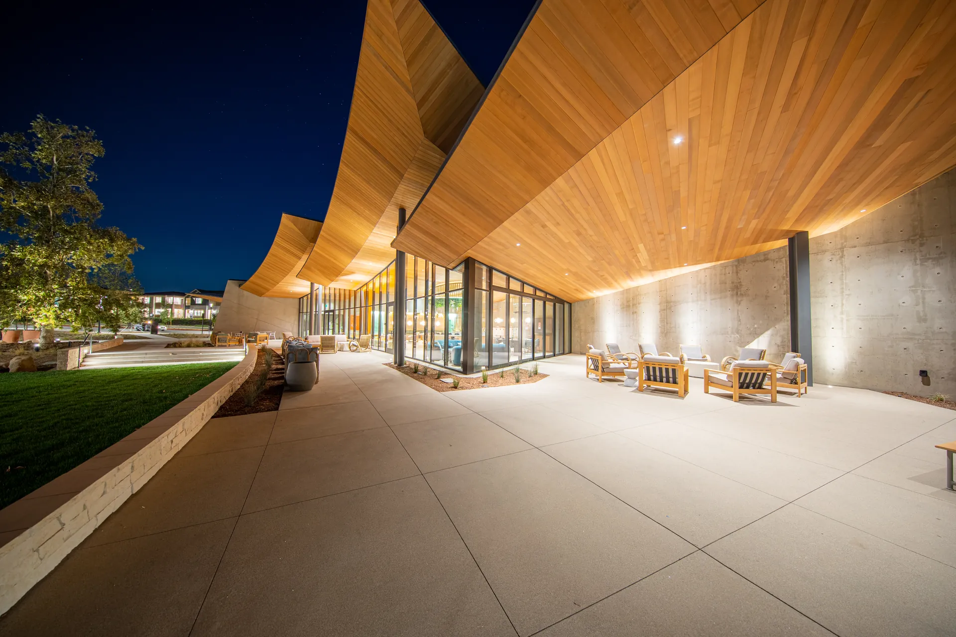 Architectural photograph from the confluence park santa clarita project