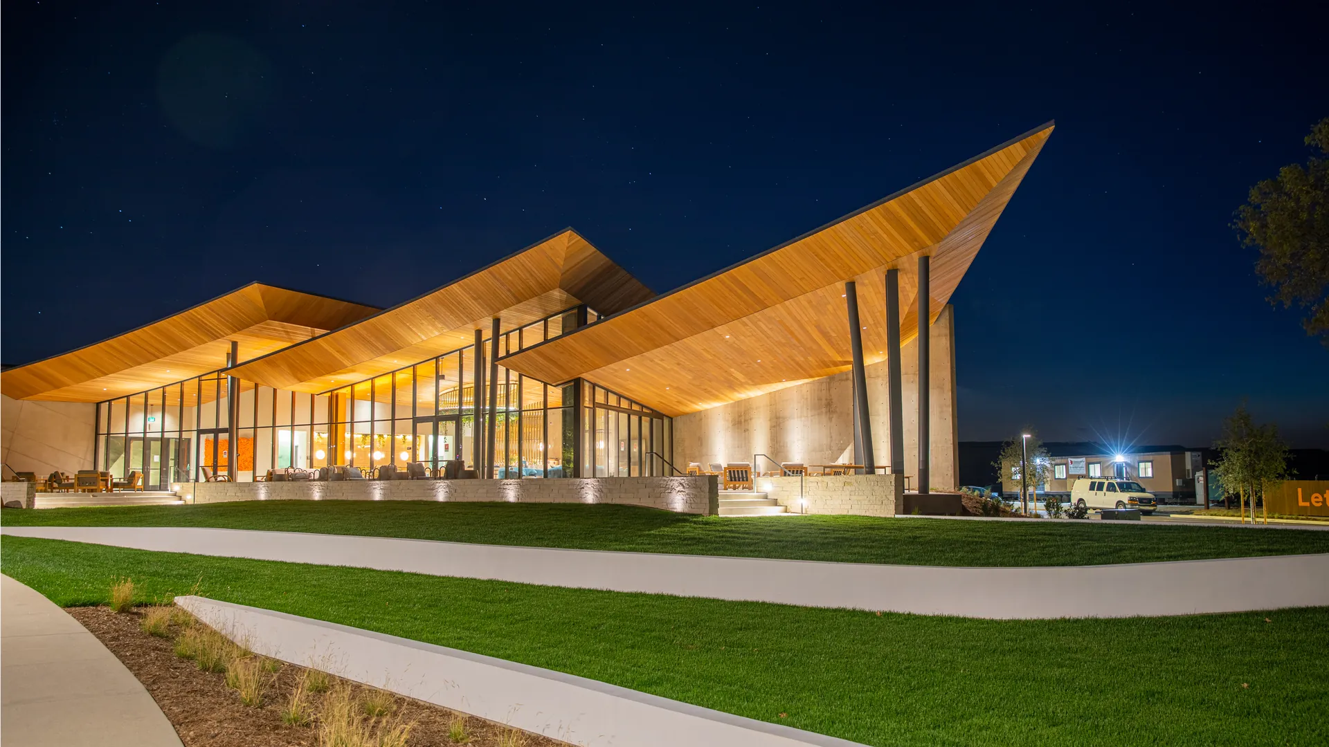 Architectural photograph from the confluence park santa clarita project