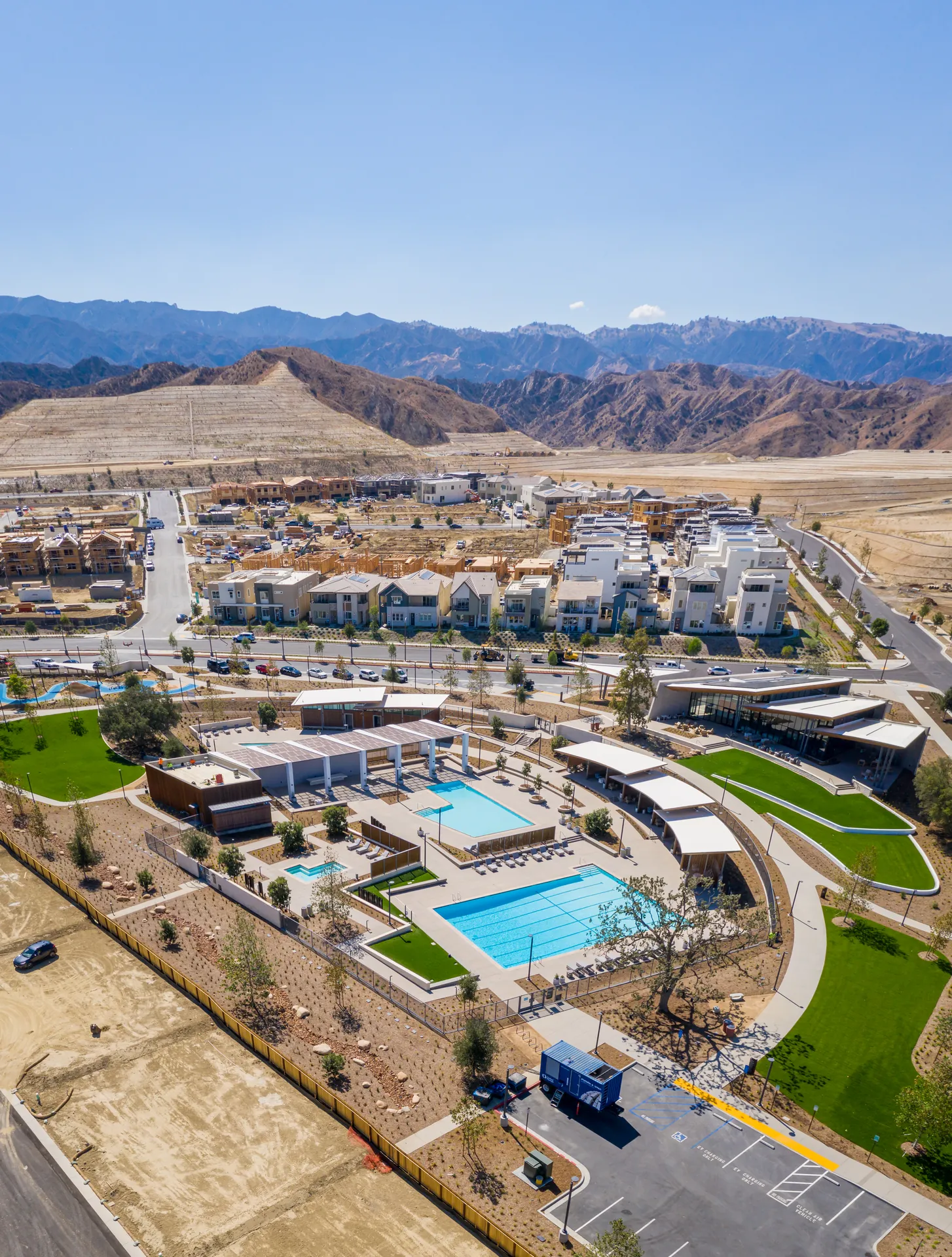 Aerial photograph from the confluence park santa clarita project