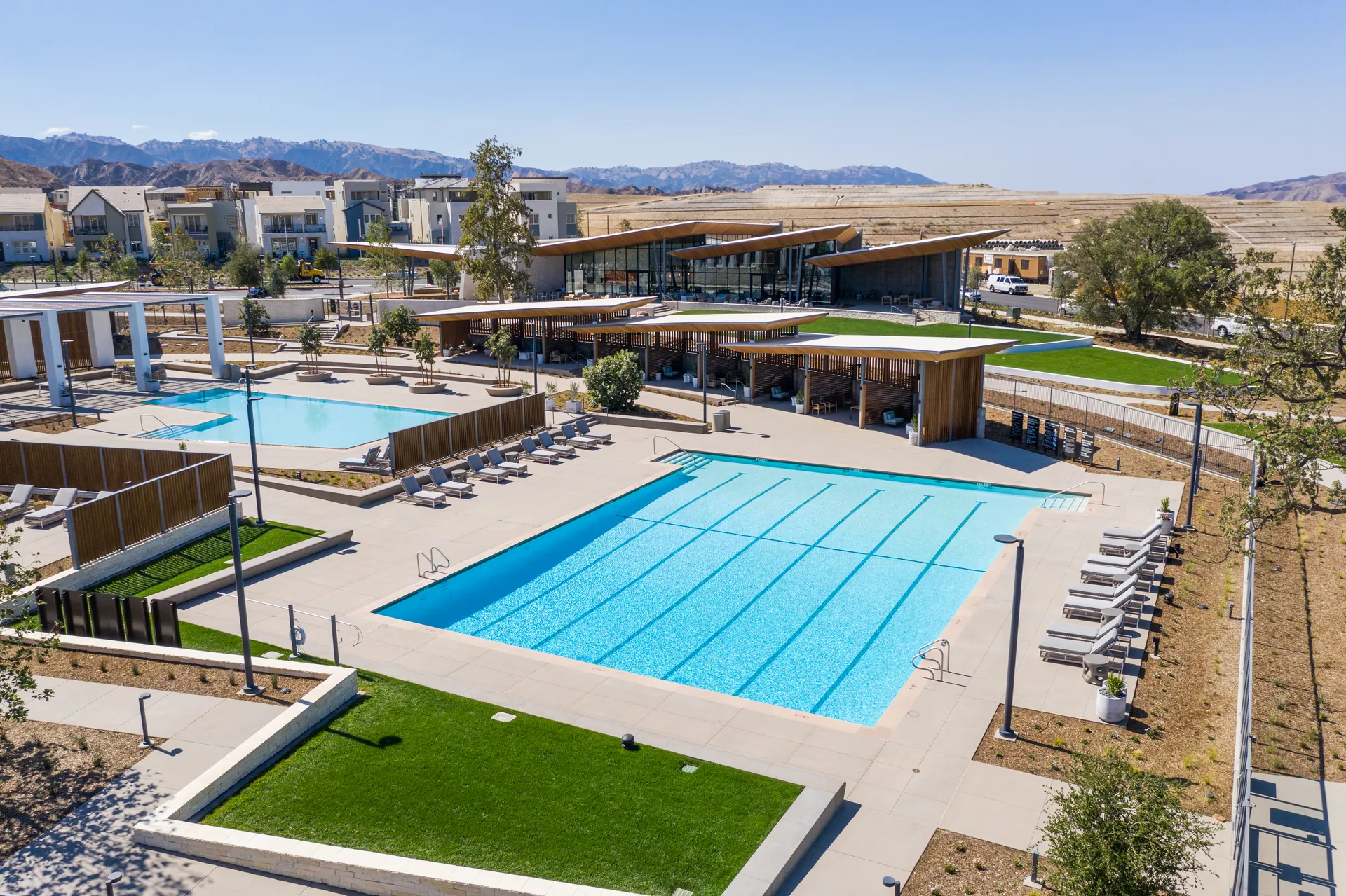 Aerial photograph from the confluence park santa clarita project