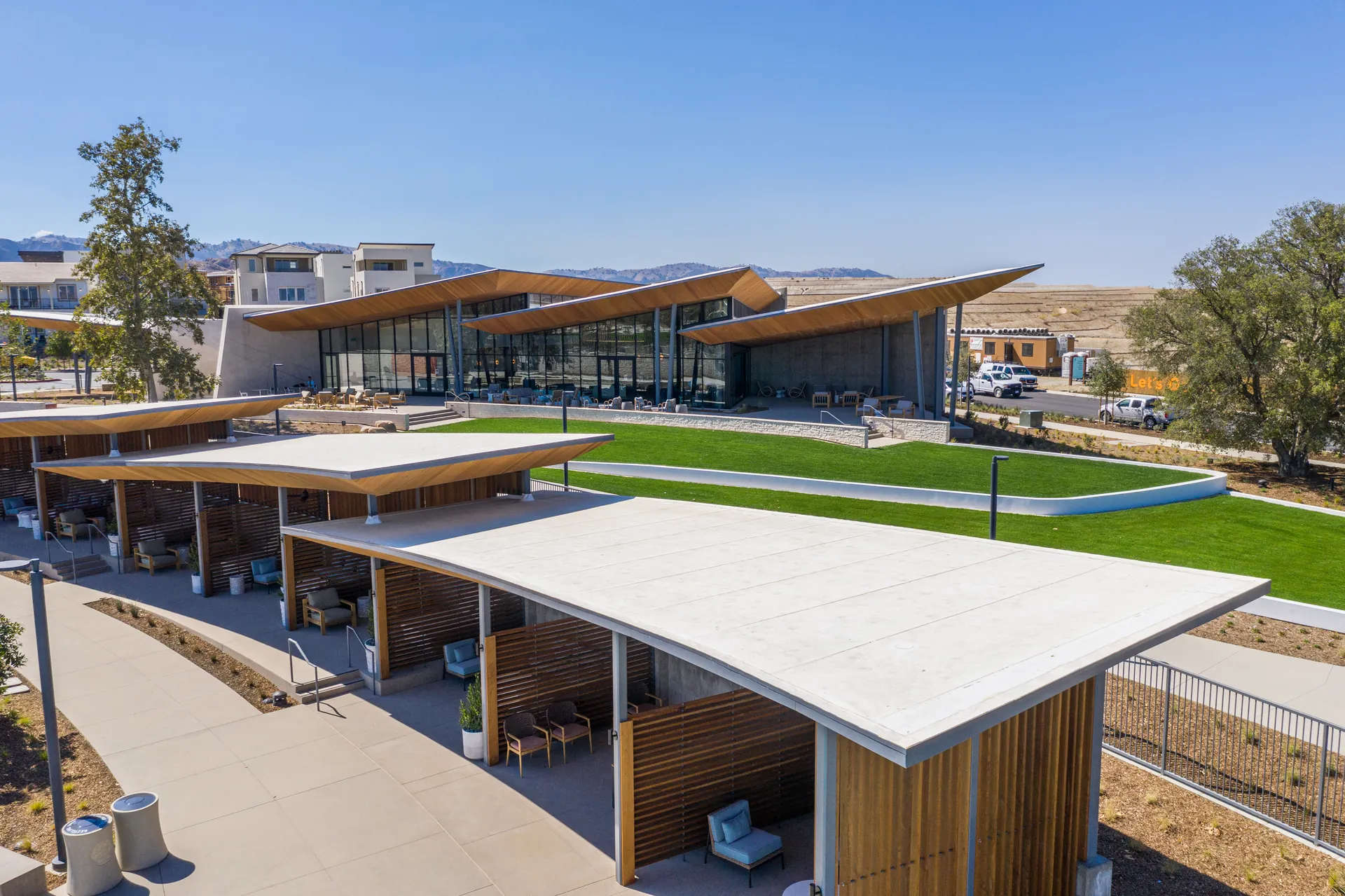 Aerial photograph from the confluence park santa clarita project