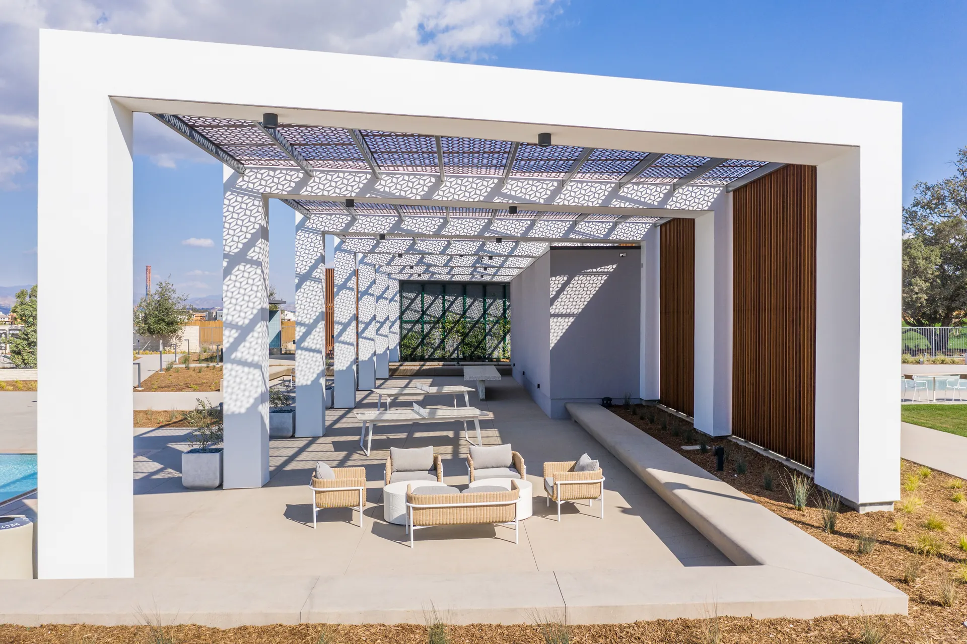 Architectural photograph from the confluence park santa clarita project