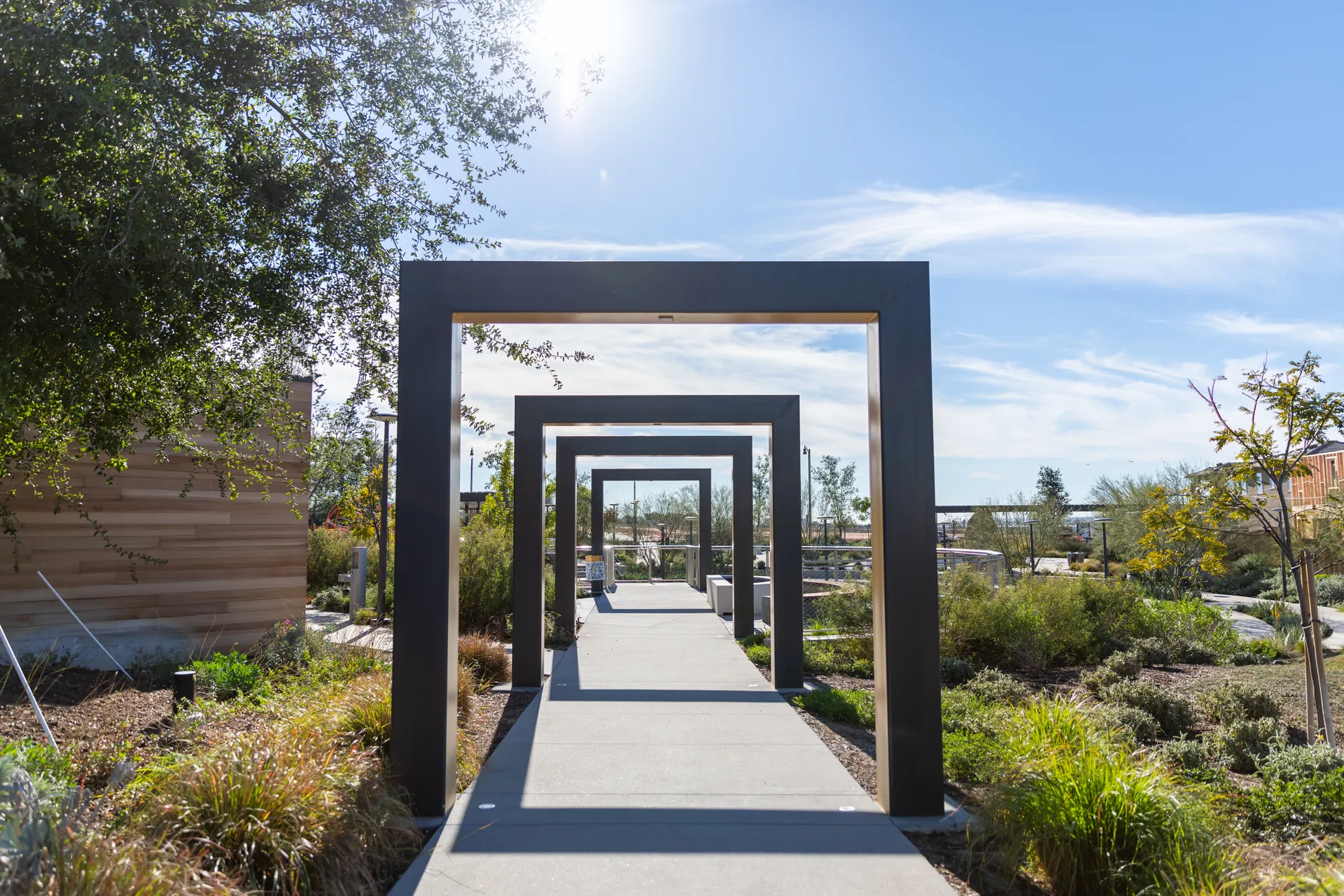 Aerial photograph from the rise park architectural project